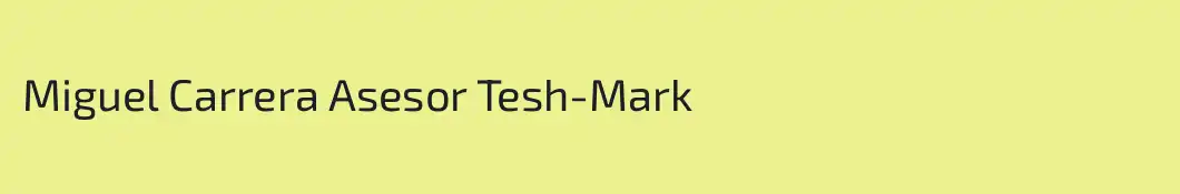 Miguel Carrera Asesor Tesh-Mark